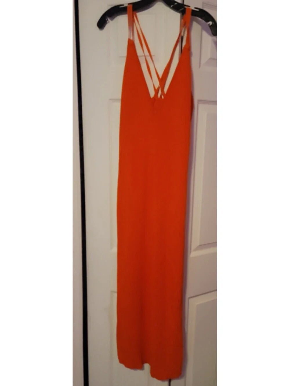 MICHAEL KORS ORANGE RIBBED SWEATER DRESS SIZE LARGE